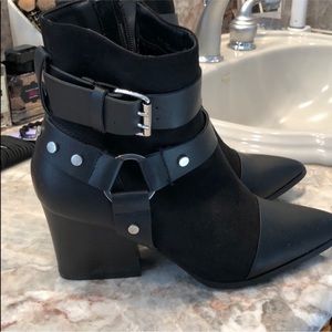 ASOS Black Buckle Boots